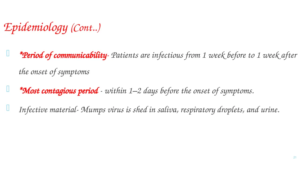 PARAMYXOVIRIDAE INFECTIONS 1 PARAMYXOVIRIDAE - slide 21 of 51