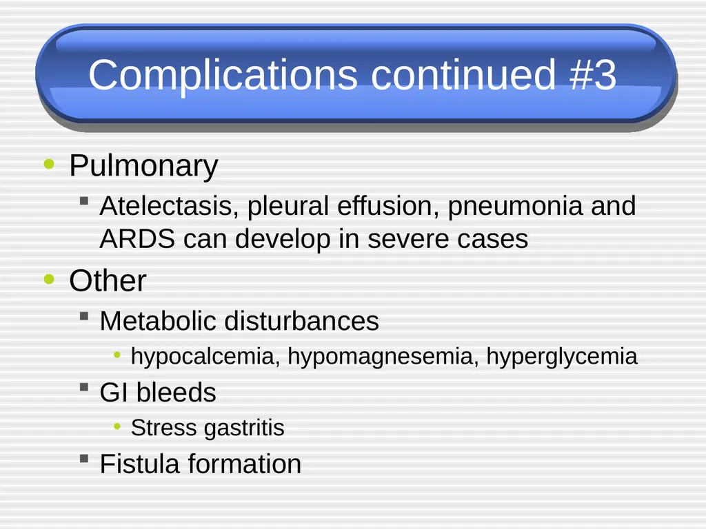Acute pancreatitis defined as an acute condition - slide 25 of 36