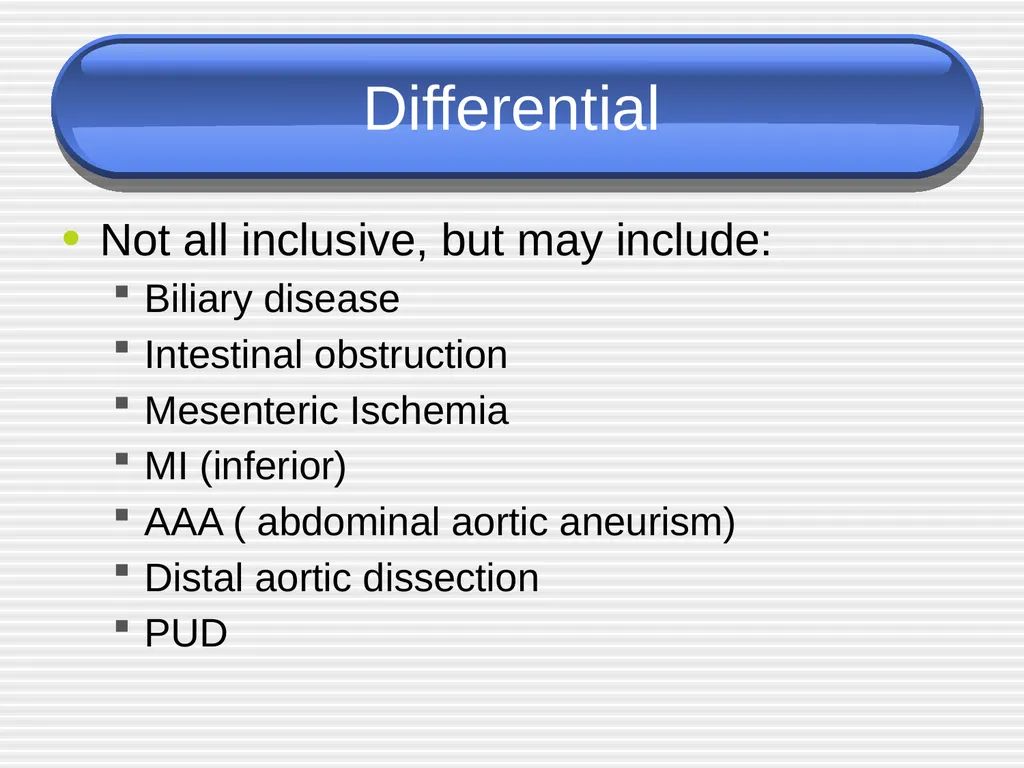 Acute pancreatitis defined as an acute condition - slide 8 of 36