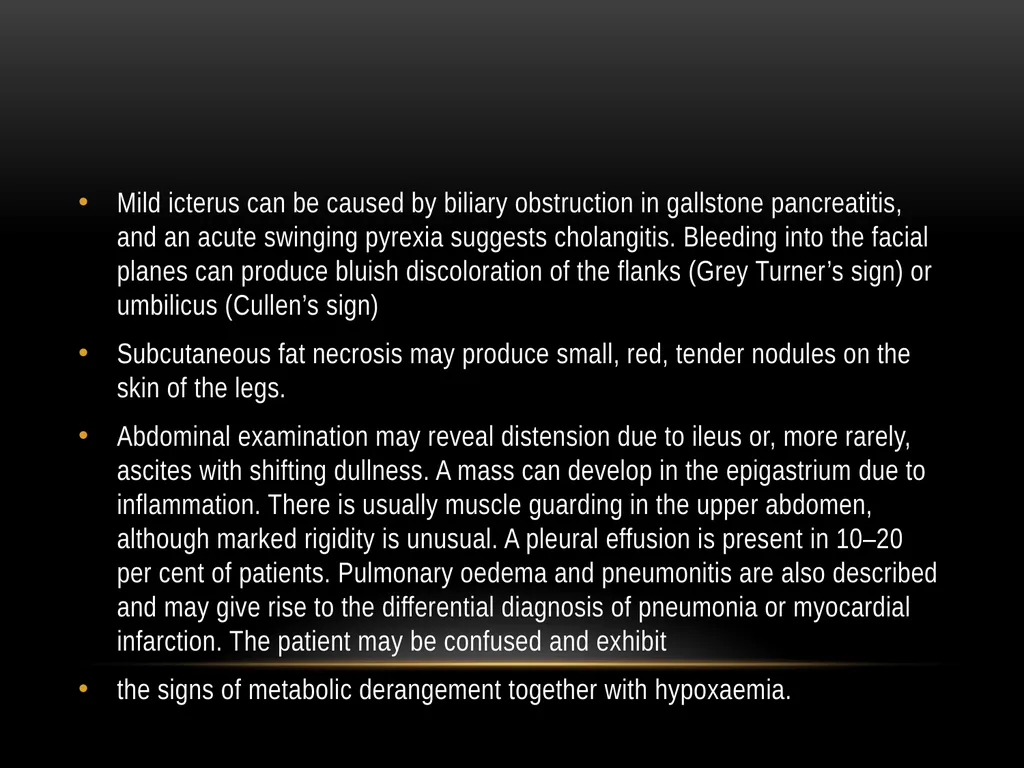 Acute pancreatitis defined as an acute condition - slide 6 of 36