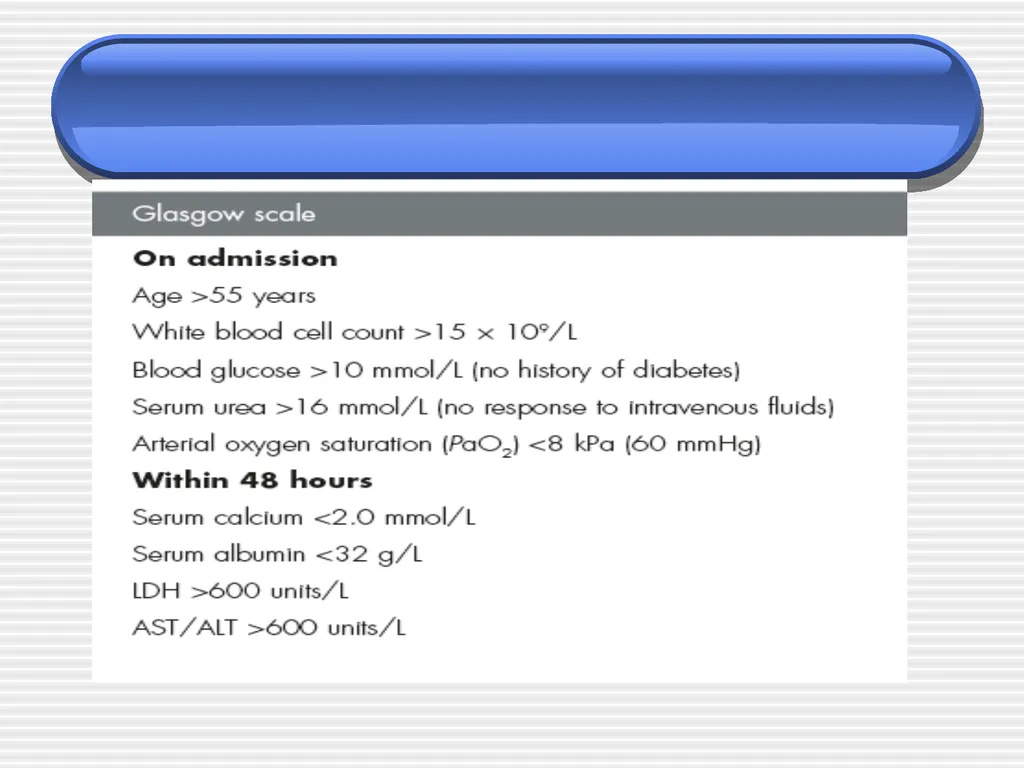 Acute pancreatitis defined as an acute condition - slide 18 of 36