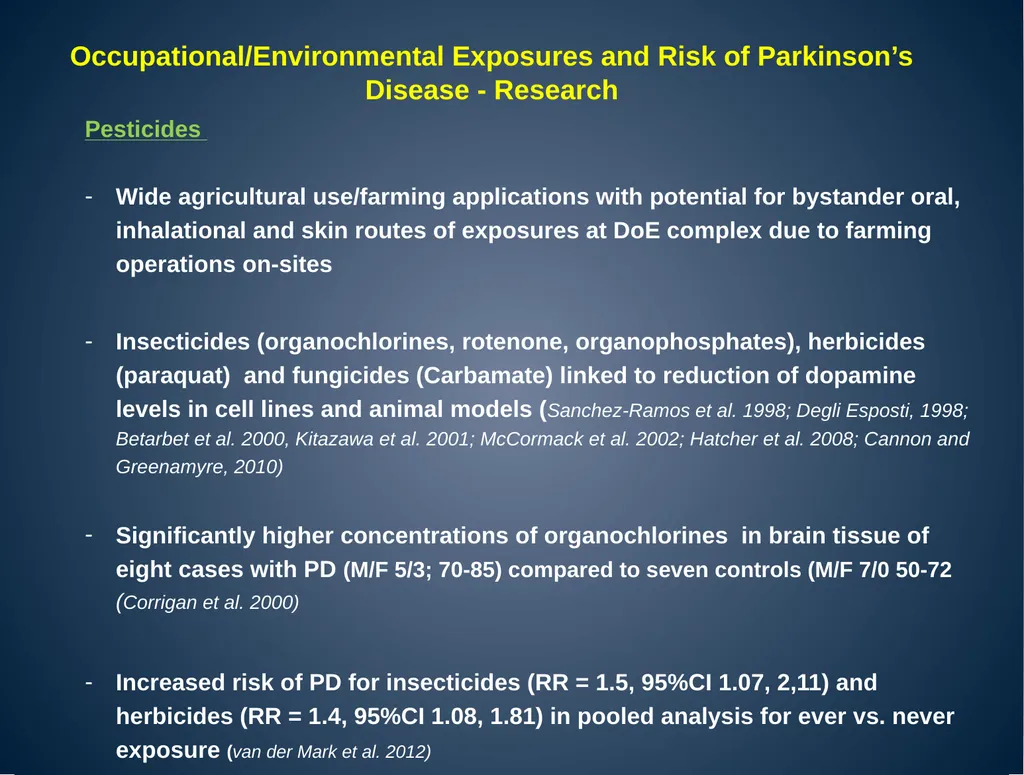Parkinsonism and Parkinson’s Disease Advisory - slide 14 of 20
