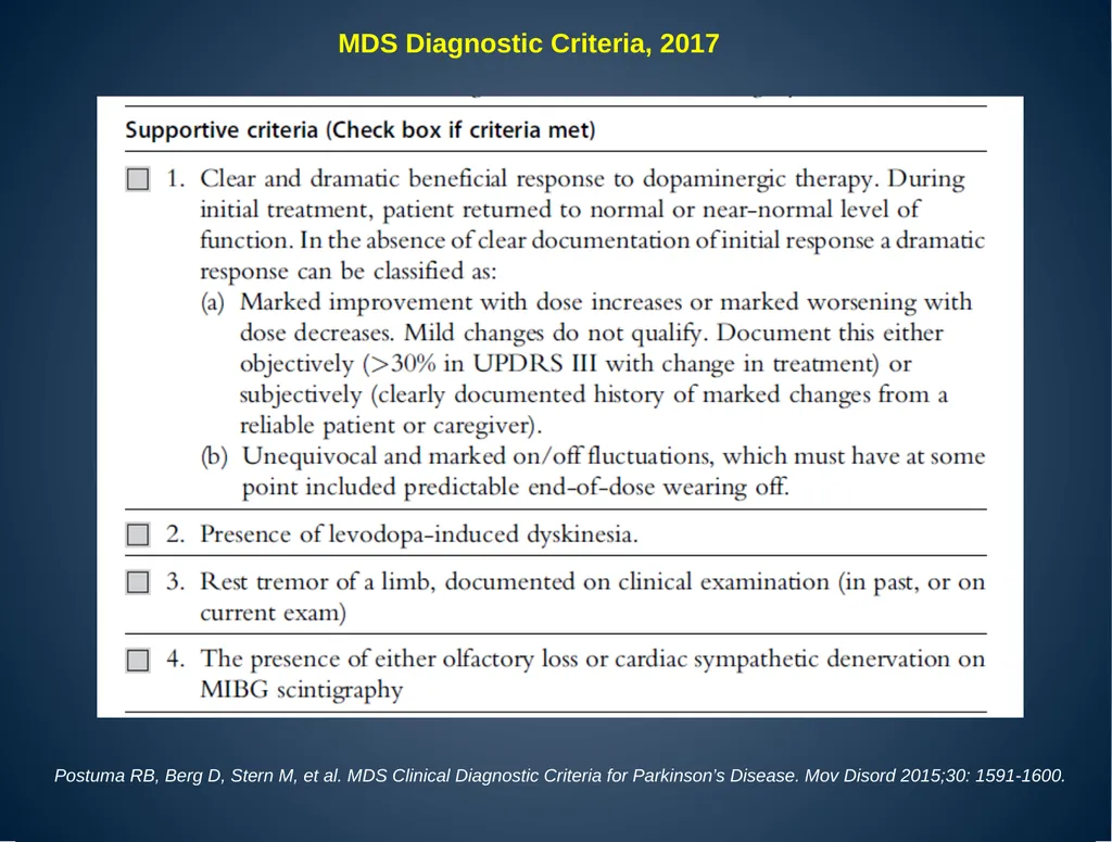 Parkinsonism and Parkinson’s Disease Advisory - slide 17 of 20