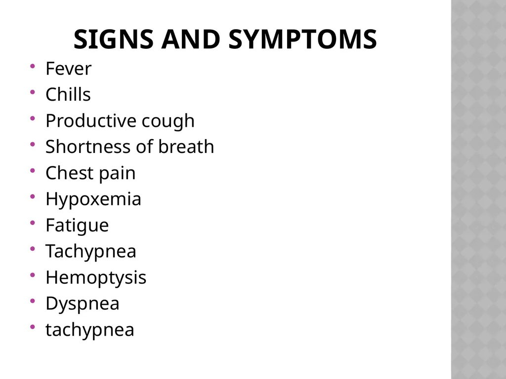PNEUMONIA PRESENTED BY: PRATIBHA CHARAN NURSING - slide 8 of 9