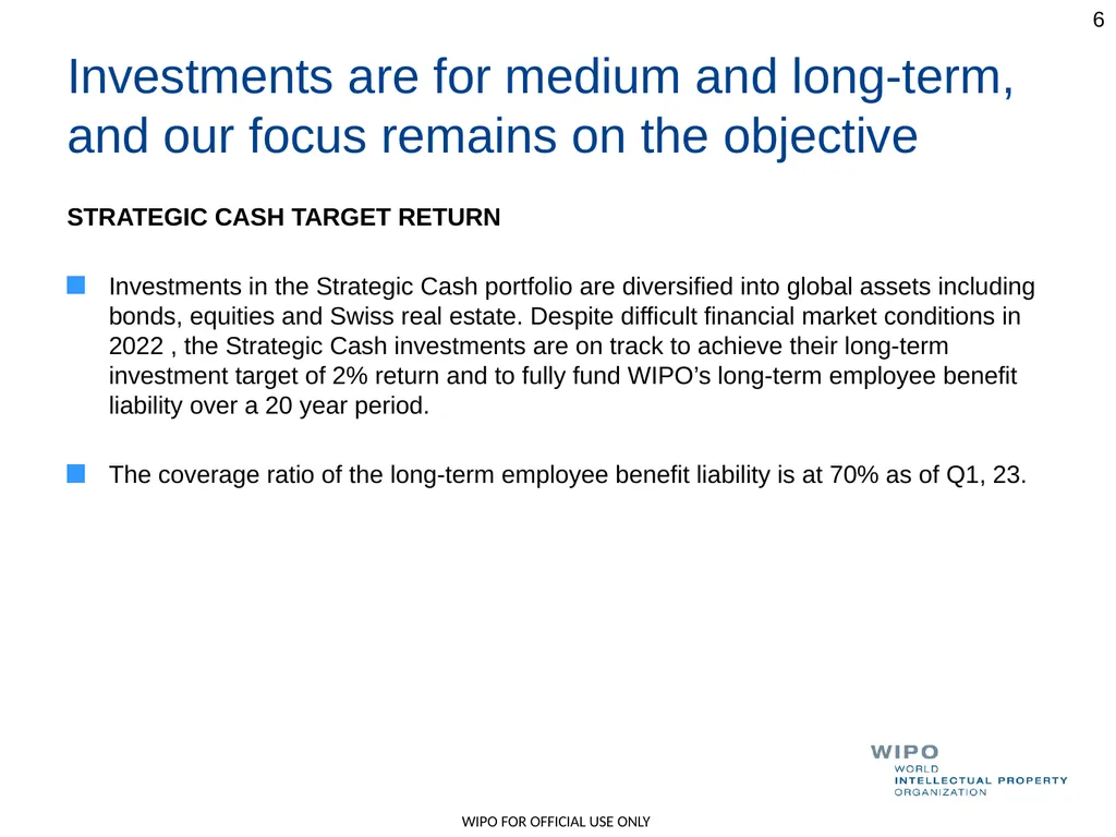 Update on Investments WO/PBC/36 Geneva May 2023 - slide 6 of 7