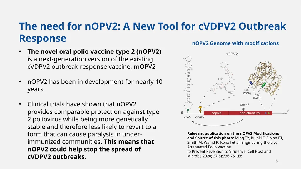 Implementation of nOPV2 for cVDPV2 Outbreak - slide 5 of 18