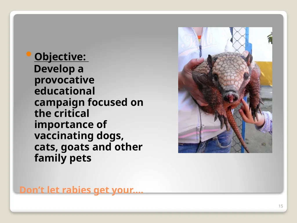 Don’t Let Rabies Get Your Goat! A collaboration - slide 15 of 20