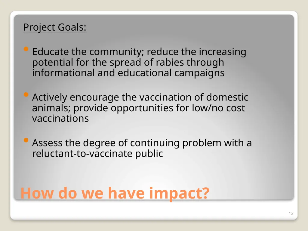 Don’t Let Rabies Get Your Goat! A collaboration - slide 12 of 20