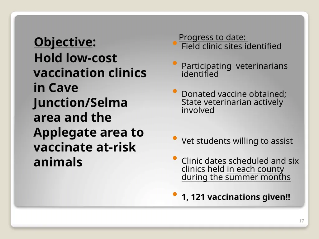 Don’t Let Rabies Get Your Goat! A collaboration - slide 17 of 20