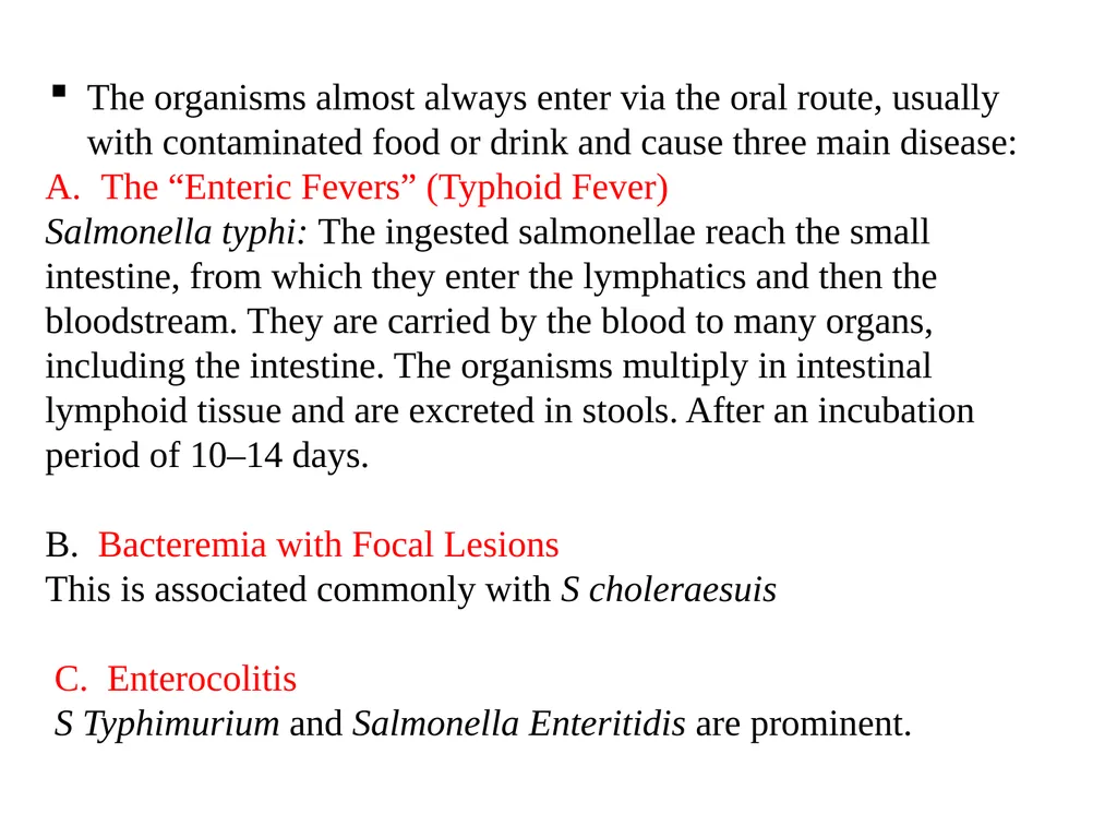Salmonellae are often pathogenic for humans or - slide 6 of 18