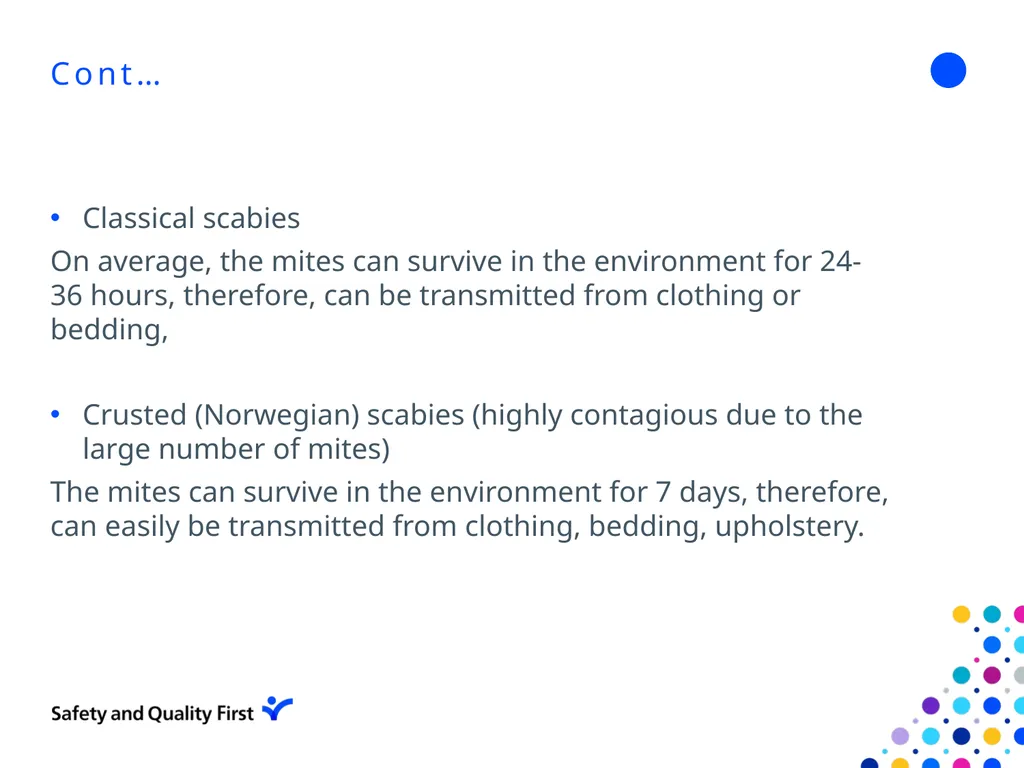 Scabies June 2022 Clair Stokes Infection - slide 7 of 18