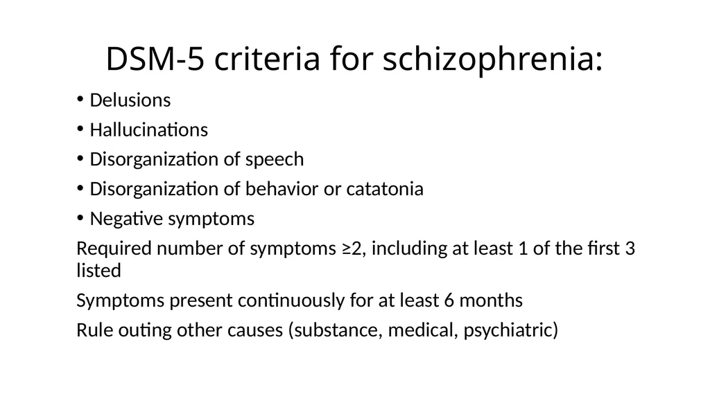 Schizophrenia Spectrum and Other Psychotic - slide 4 of 27