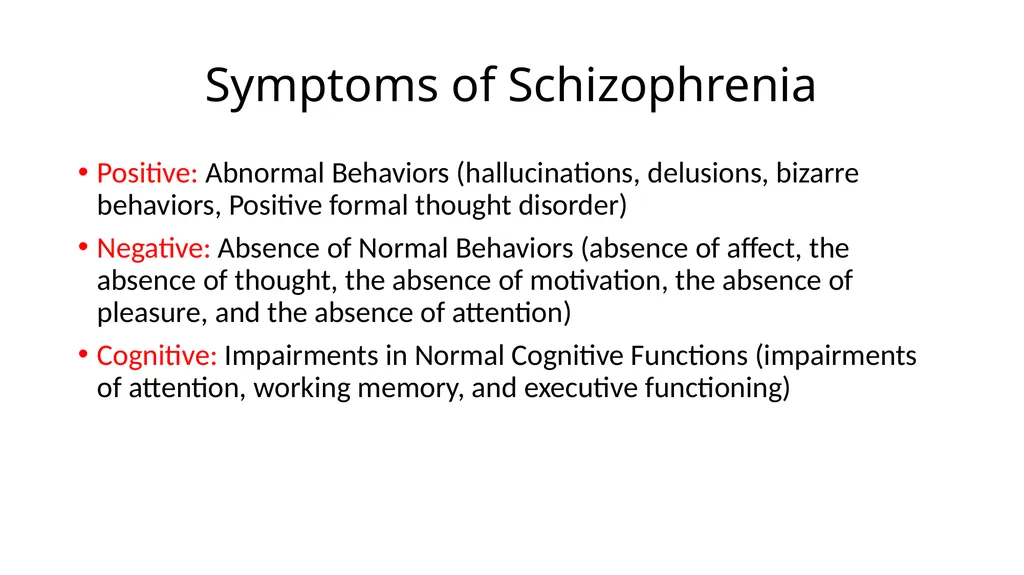 Schizophrenia Spectrum and Other Psychotic - slide 3 of 27