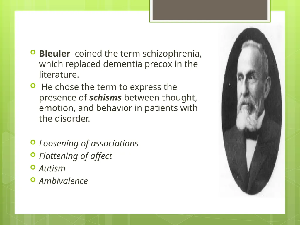 SCHIZOPHRENIA Presenter: Dr. Arpit Jaiswal - slide 7 of 46