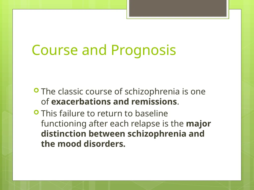SCHIZOPHRENIA Presenter: Dr. Arpit Jaiswal - slide 44 of 46