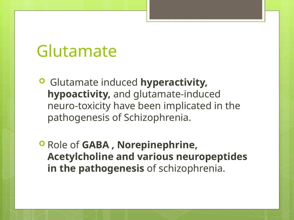 SCHIZOPHRENIA Presenter: Dr. Arpit Jaiswal - slide 19 of 46
