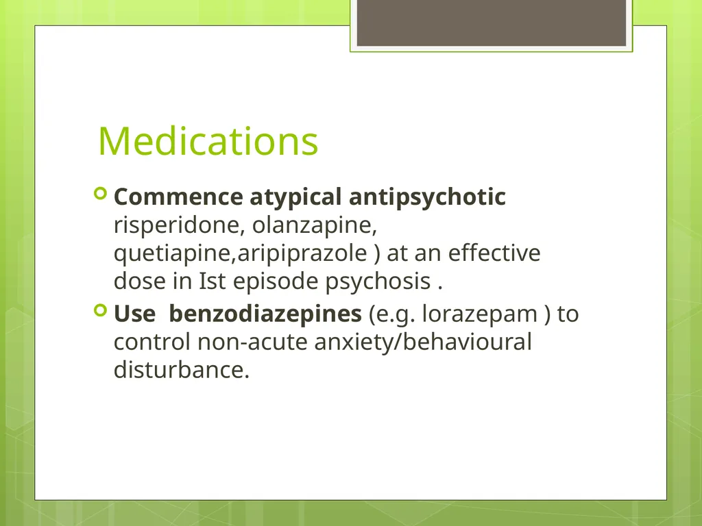 SCHIZOPHRENIA Presenter: Dr. Arpit Jaiswal - slide 41 of 46