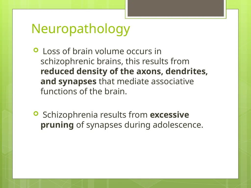 SCHIZOPHRENIA Presenter: Dr. Arpit Jaiswal - slide 23 of 46