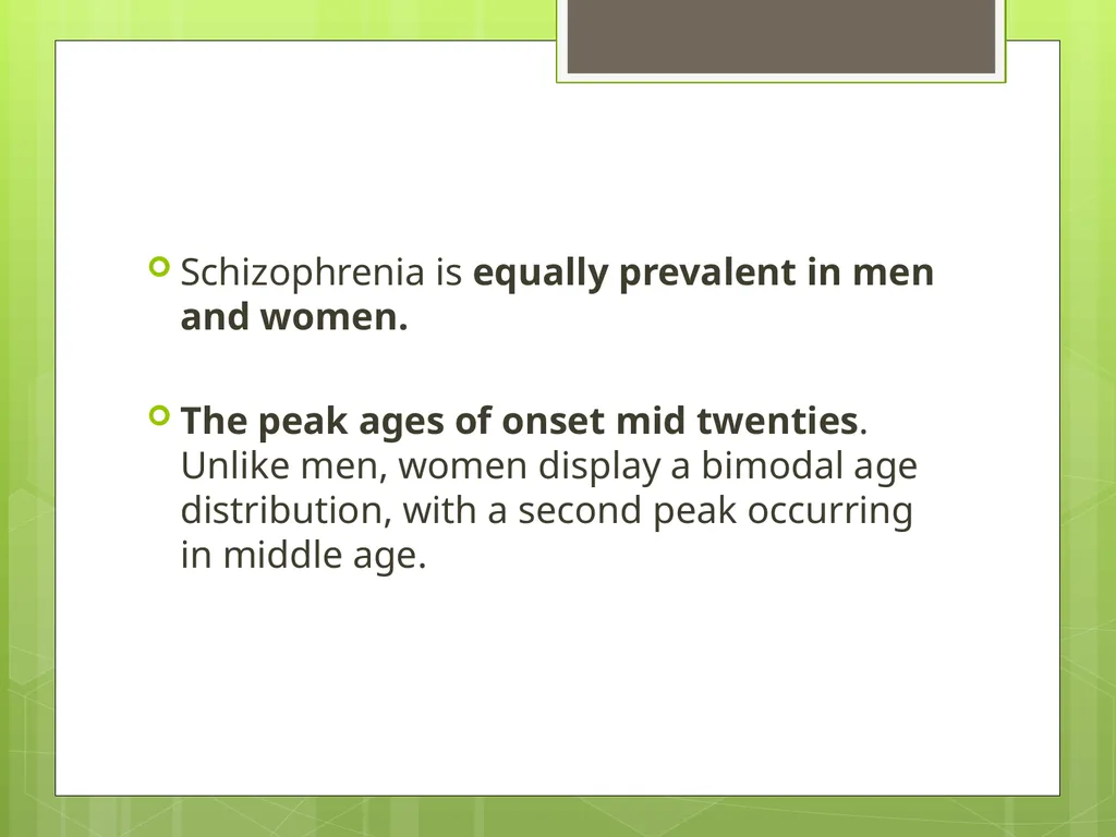 SCHIZOPHRENIA Presenter: Dr. Arpit Jaiswal - slide 9 of 46