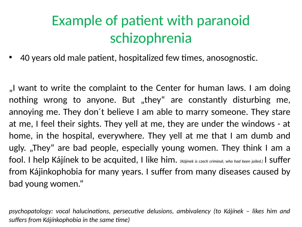 Schizophrenia and other psychotic disorders - slide 22 of 56