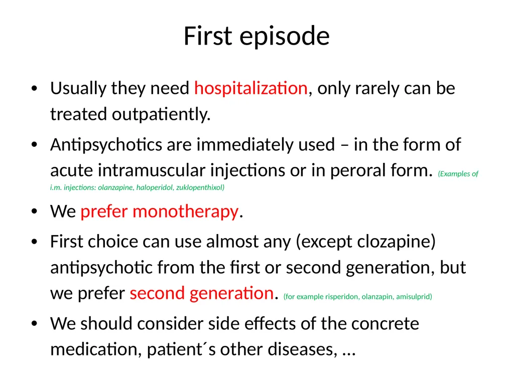 Schizophrenia and other psychotic disorders - slide 45 of 56