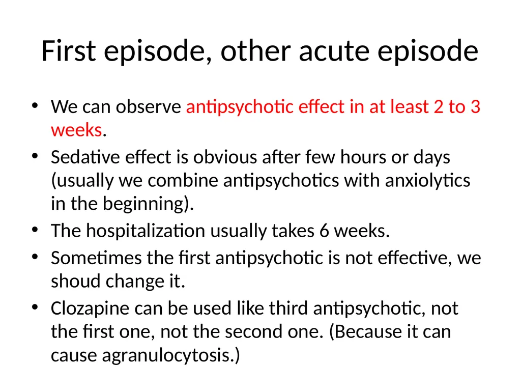 Schizophrenia and other psychotic disorders - slide 46 of 56