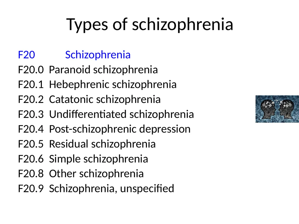 Schizophrenia and other psychotic disorders - slide 20 of 56