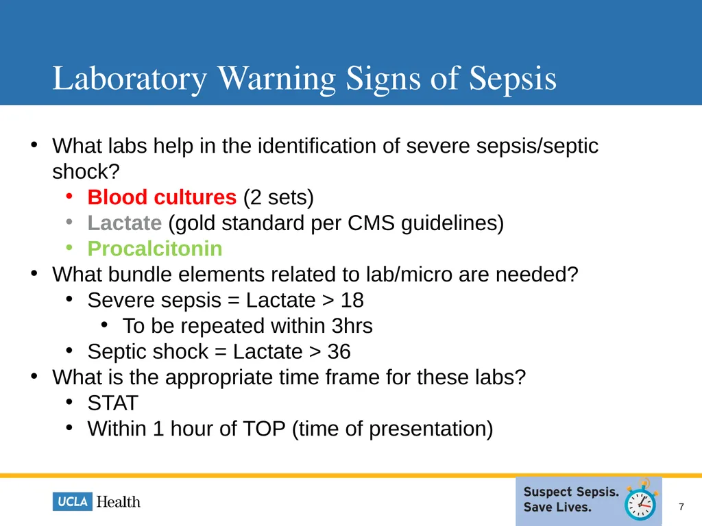 Sepsis: How Laboratory Can Help Mackenzie Roesti, - slide 7 of 9