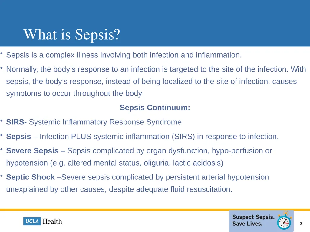 Sepsis: How Laboratory Can Help Mackenzie Roesti, - slide 2 of 9