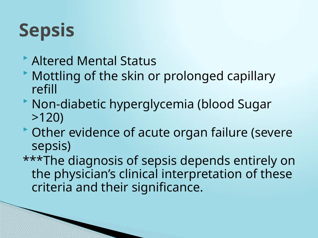 SEPSIS CDI and Coding Considerations Sepsis - slide 19 of 41