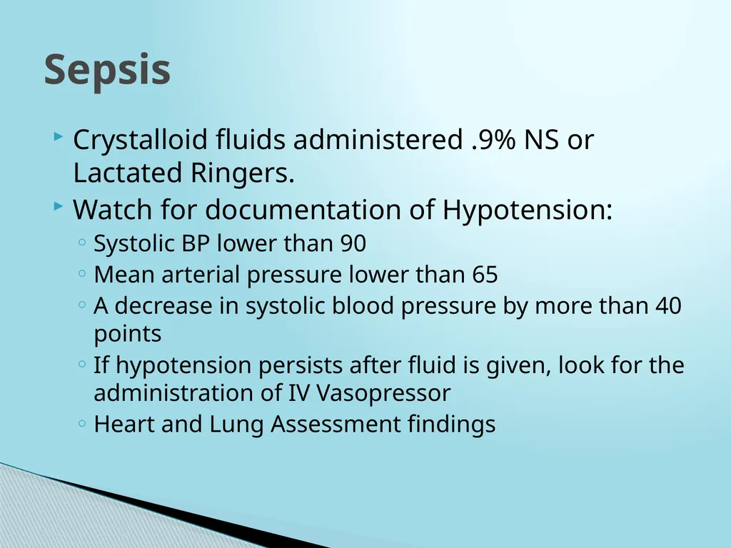 SEPSIS CDI and Coding Considerations Sepsis - slide 25 of 41