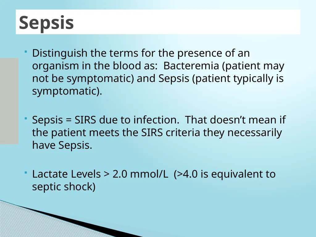 SEPSIS CDI and Coding Considerations Sepsis - slide 9 of 41