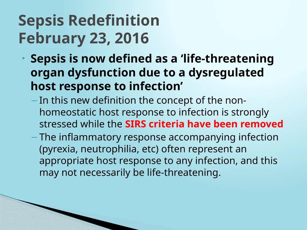 SEPSIS CDI and Coding Considerations Sepsis - slide 4 of 41