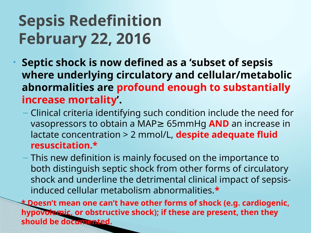 SEPSIS CDI and Coding Considerations Sepsis - slide 6 of 41