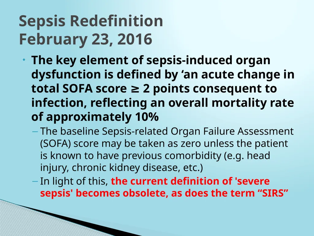 SEPSIS CDI and Coding Considerations Sepsis - slide 7 of 41