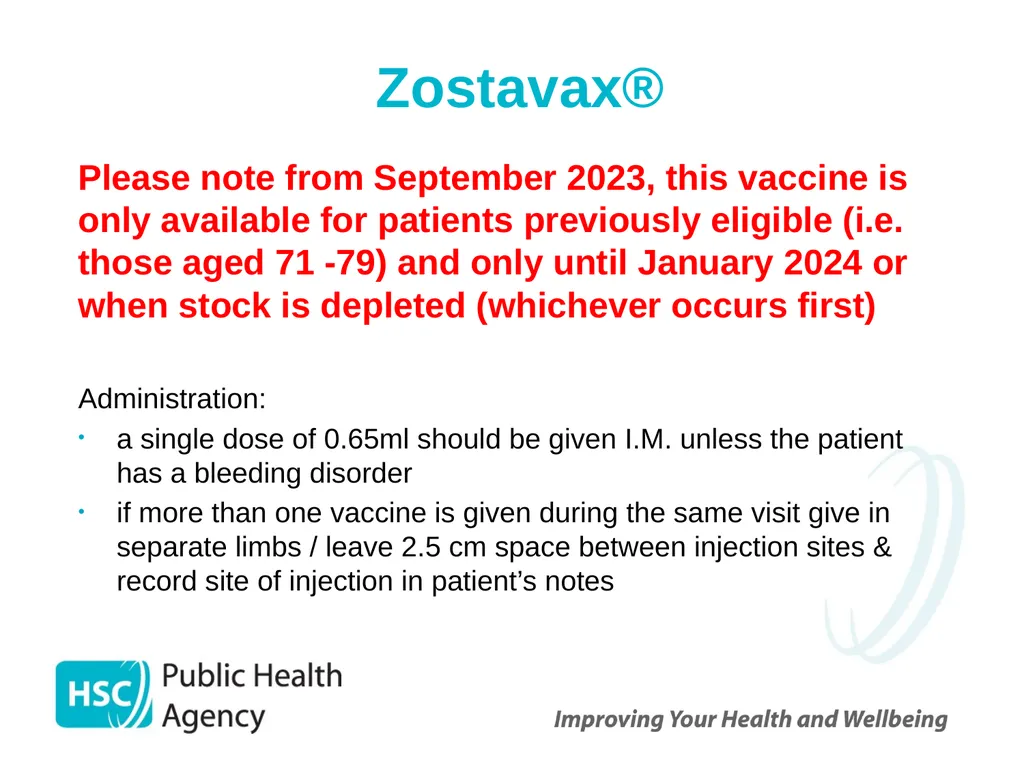 Shingles (Herpes Zoster) September 2023 Shingles - slide 28 of 39
