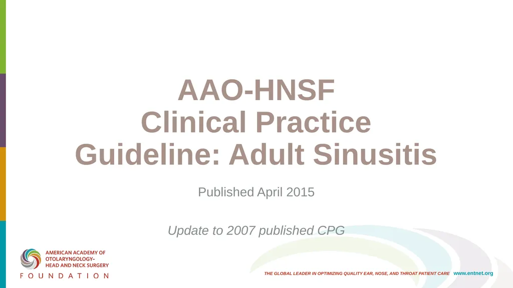 AAO-HNSF Clinical Practice Guideline: Adult - slide 1 of 55