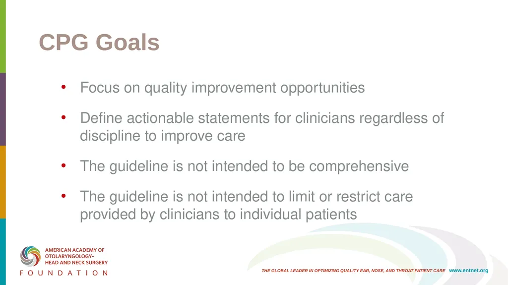 AAO-HNSF Clinical Practice Guideline: Adult - slide 5 of 55