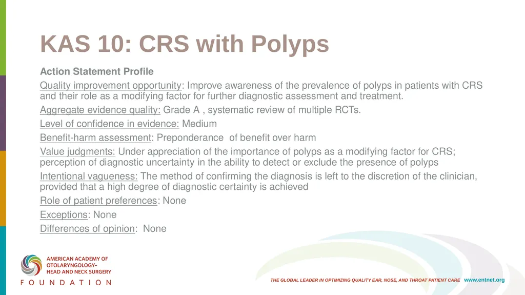 AAO-HNSF Clinical Practice Guideline: Adult - slide 39 of 55