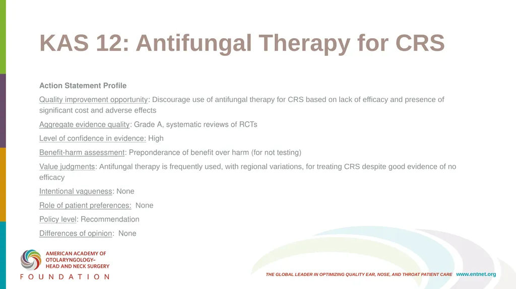 AAO-HNSF Clinical Practice Guideline: Adult - slide 43 of 55