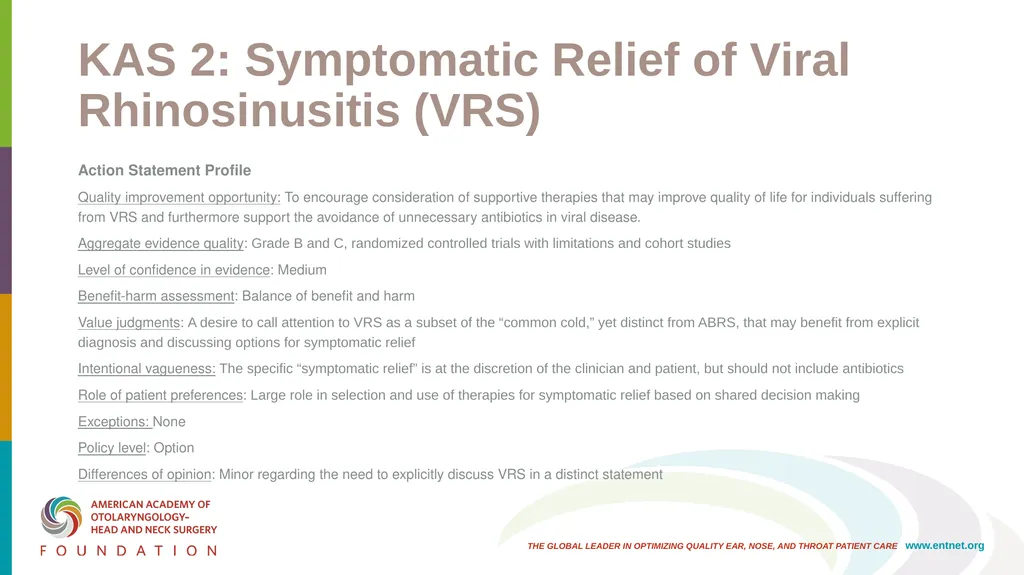 AAO-HNSF Clinical Practice Guideline: Adult - slide 19 of 55