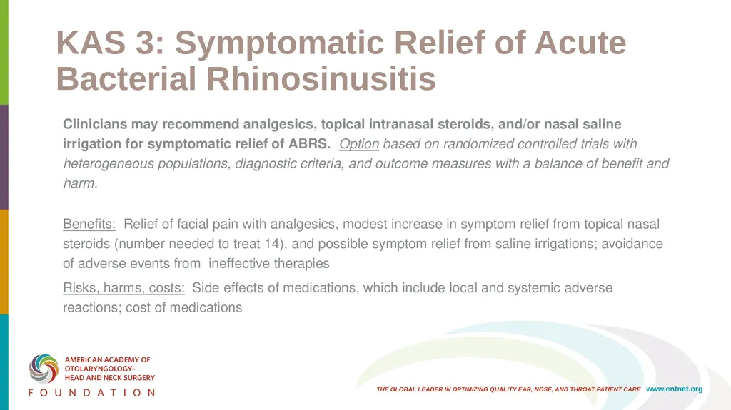 AAO-HNSF Clinical Practice Guideline: Adult - slide 20 of 55
