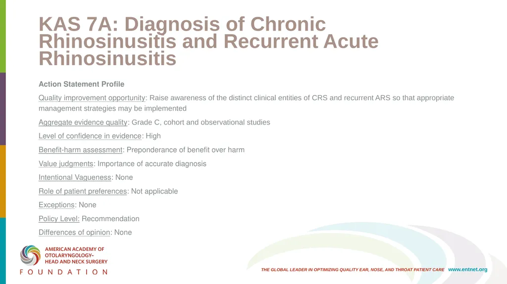 AAO-HNSF Clinical Practice Guideline: Adult - slide 31 of 55