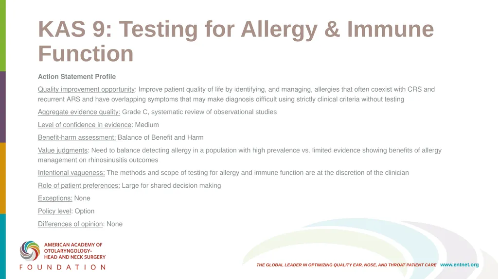 AAO-HNSF Clinical Practice Guideline: Adult - slide 37 of 55