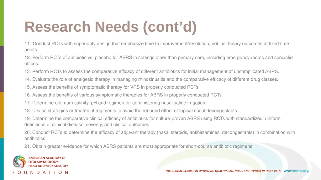 AAO-HNSF Clinical Practice Guideline: Adult - slide 46 of 55