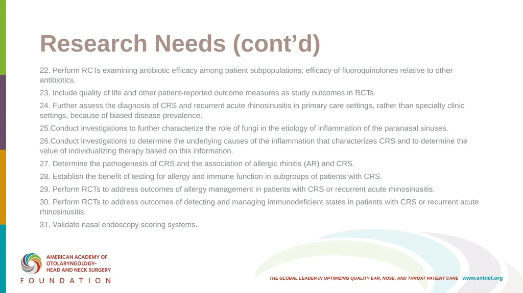 AAO-HNSF Clinical Practice Guideline: Adult - slide 47 of 55