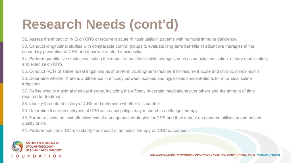 AAO-HNSF Clinical Practice Guideline: Adult - slide 48 of 55