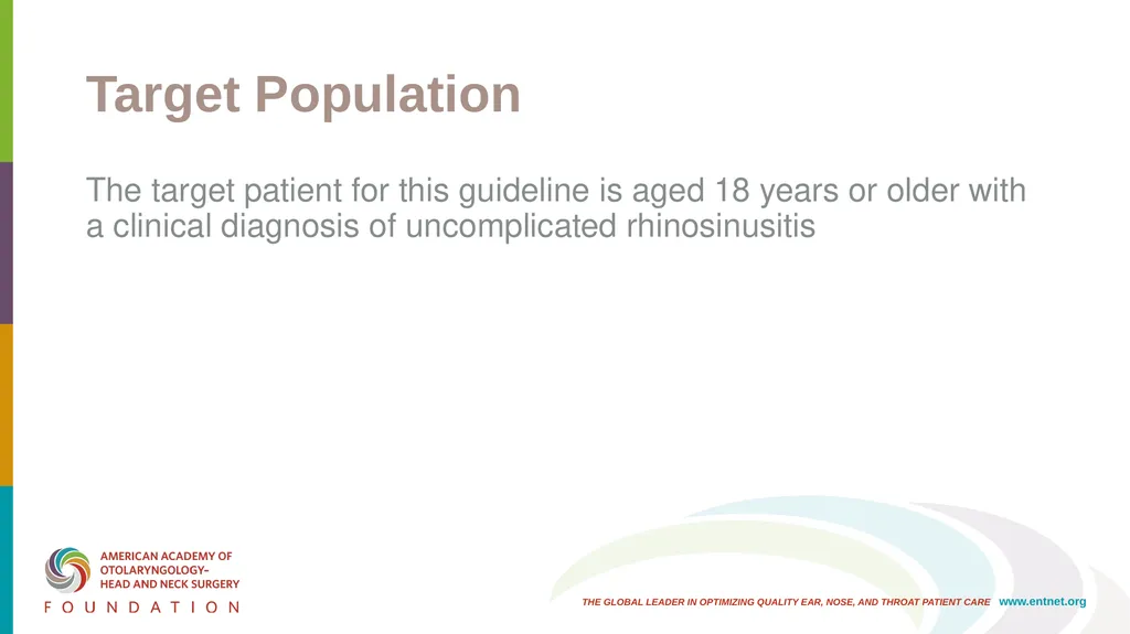 AAO-HNSF Clinical Practice Guideline: Adult - slide 12 of 55