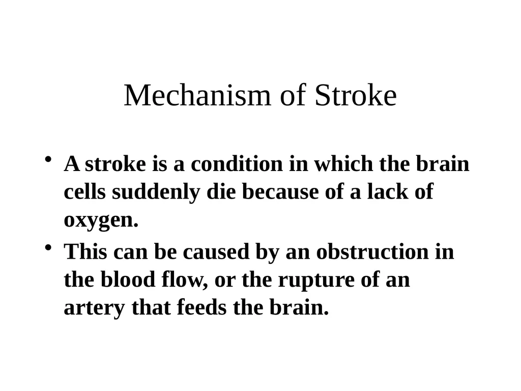 STROKE Dr Muhammah Ashraf Assistant Professor - slide 7 of 15