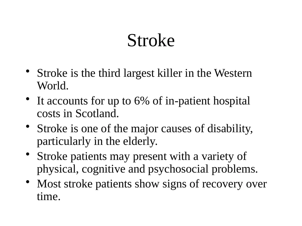 STROKE Dr Muhammah Ashraf Assistant Professor - slide 4 of 15